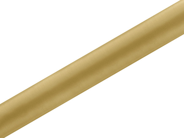 Saténový středový pás 36 cm - zlatá ( 9 m / rol )
