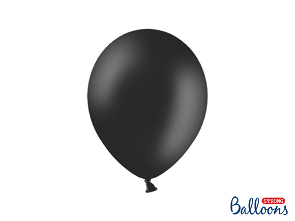 Balonek pastelový - Ø30 cm - černá ( 100 ks / bal )