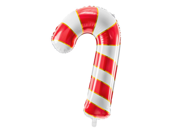 Foliový balonek - Cukrová tyčka, červená (1 ks)