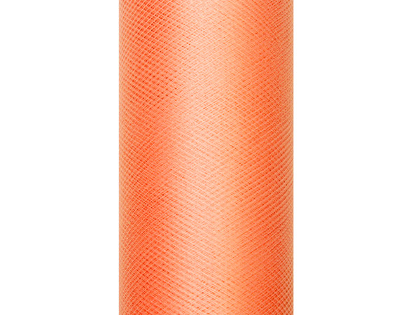 Svatební tyl, šíře 30 cm - oranžová ( 9 m / rol )