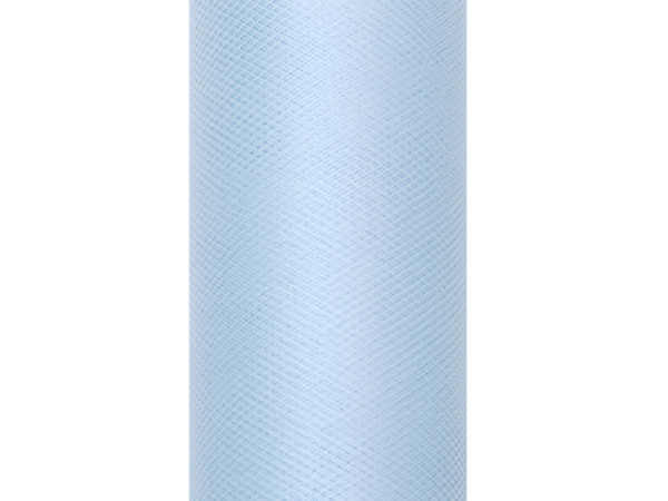 Svatební tyl, šíře 30 cm - světle modrá ( 9 m / rol )