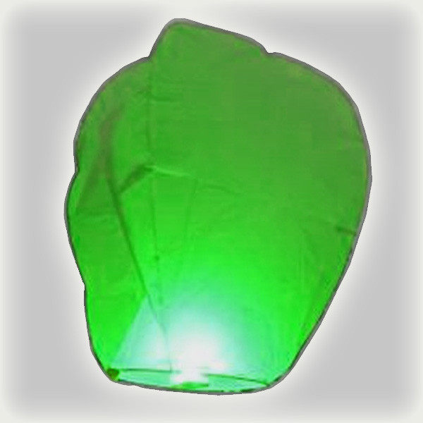 Lampiony přání - zelená (1 ks)
