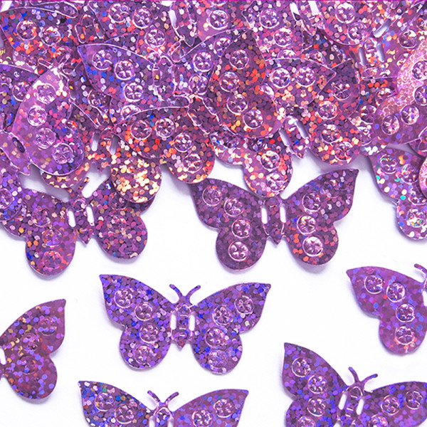 Vysekávané konfety Motýlek - růžová