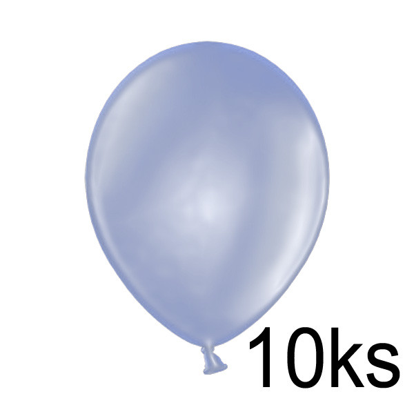 Balonek METALIK -  Ø25 cm - světle modrá (10 ks/bal)