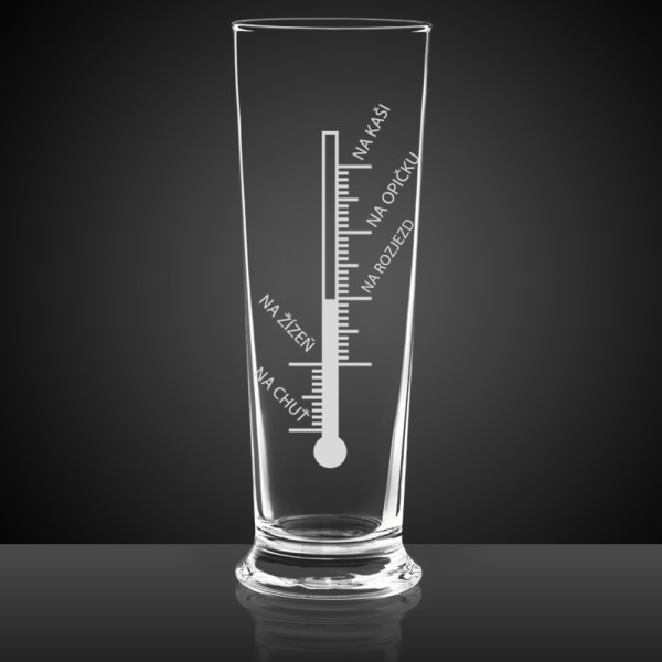 Dárek pro pivaře - půllitr - sklenice - alkoholová měrka (1 ks)