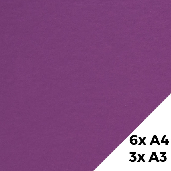 Sada luxusních papírů A4 a A3 - fialová (9 ks/bal)