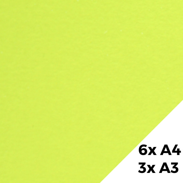 Sada luxusních papírů A4 a A3 - žlutá (9 ks/bal)