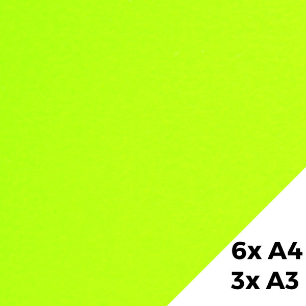 Sada luxusních papírů A4 a A3 - světle zelená (9 ks/bal)