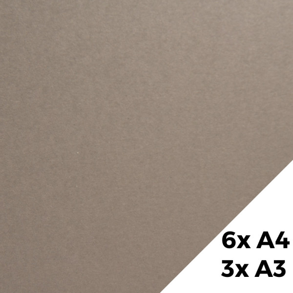 Sada luxusních papírů A4 a A3 - vintage mocca (9 ks/bal)