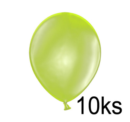 Balonek METALIK -  Ø25 cm - světle zelená (10 ks/bal)
