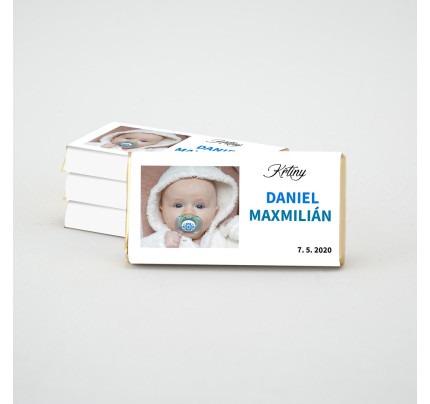 Čokoládky na křtiny - DANIEL (1 ks)